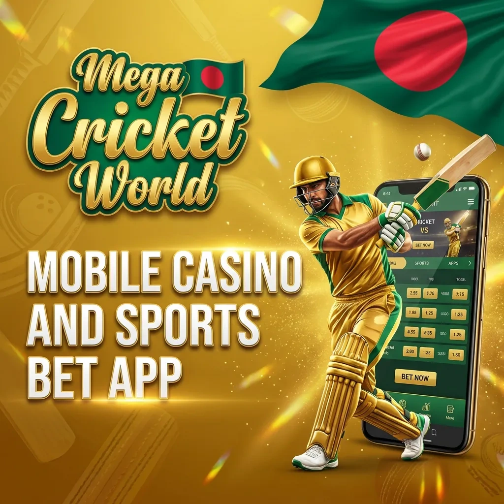 The Mega Cricket World app for betting and casino games